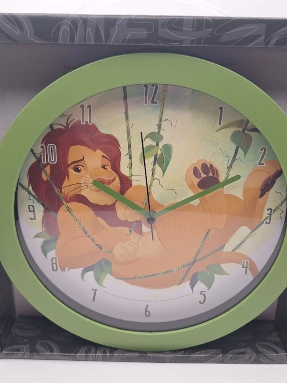 NIB Disney Lion King 10" Wall Clock Simba Collectible Kids Room Decor